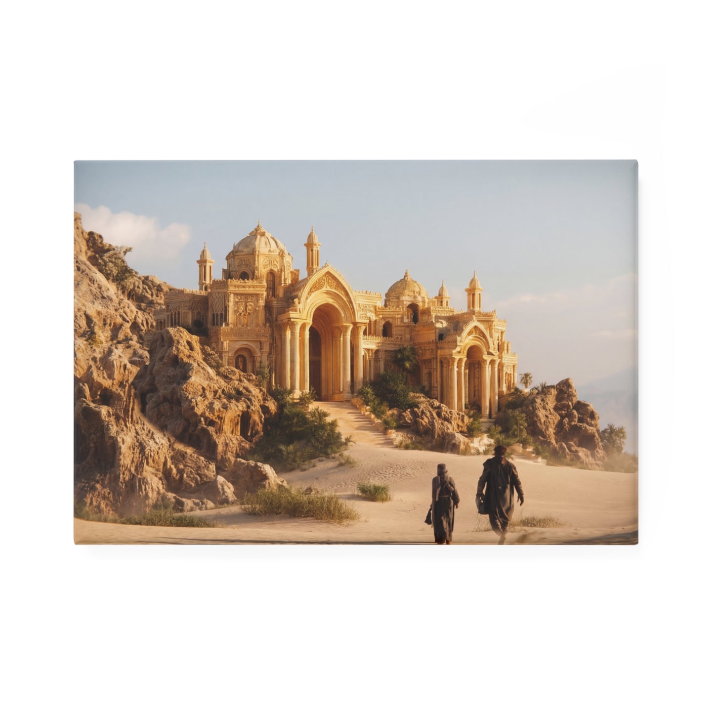 Desert Oasis Temple Magnet – Golden Mirage Walk