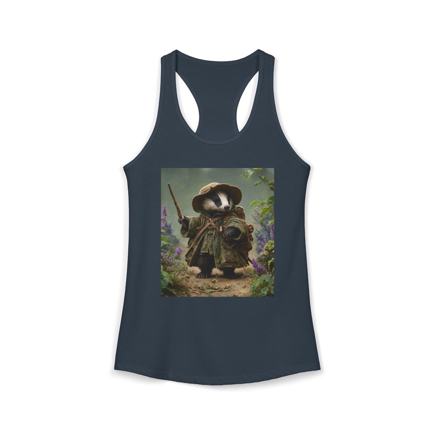 Brave Badger Scout Women's Ideal Racerback Tank – Mossy Path Guardian