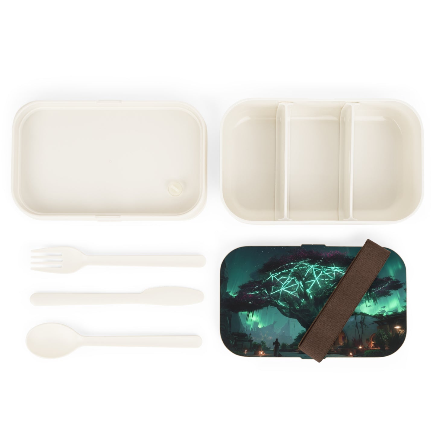 Celestial Tree Bento Lunch Box – Glow-Weaved Night Sanctuary
