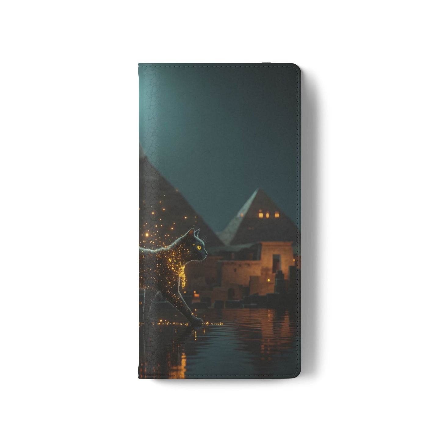 Celestial Vortex Flip Cases – Indigo Cloud Dreamscape