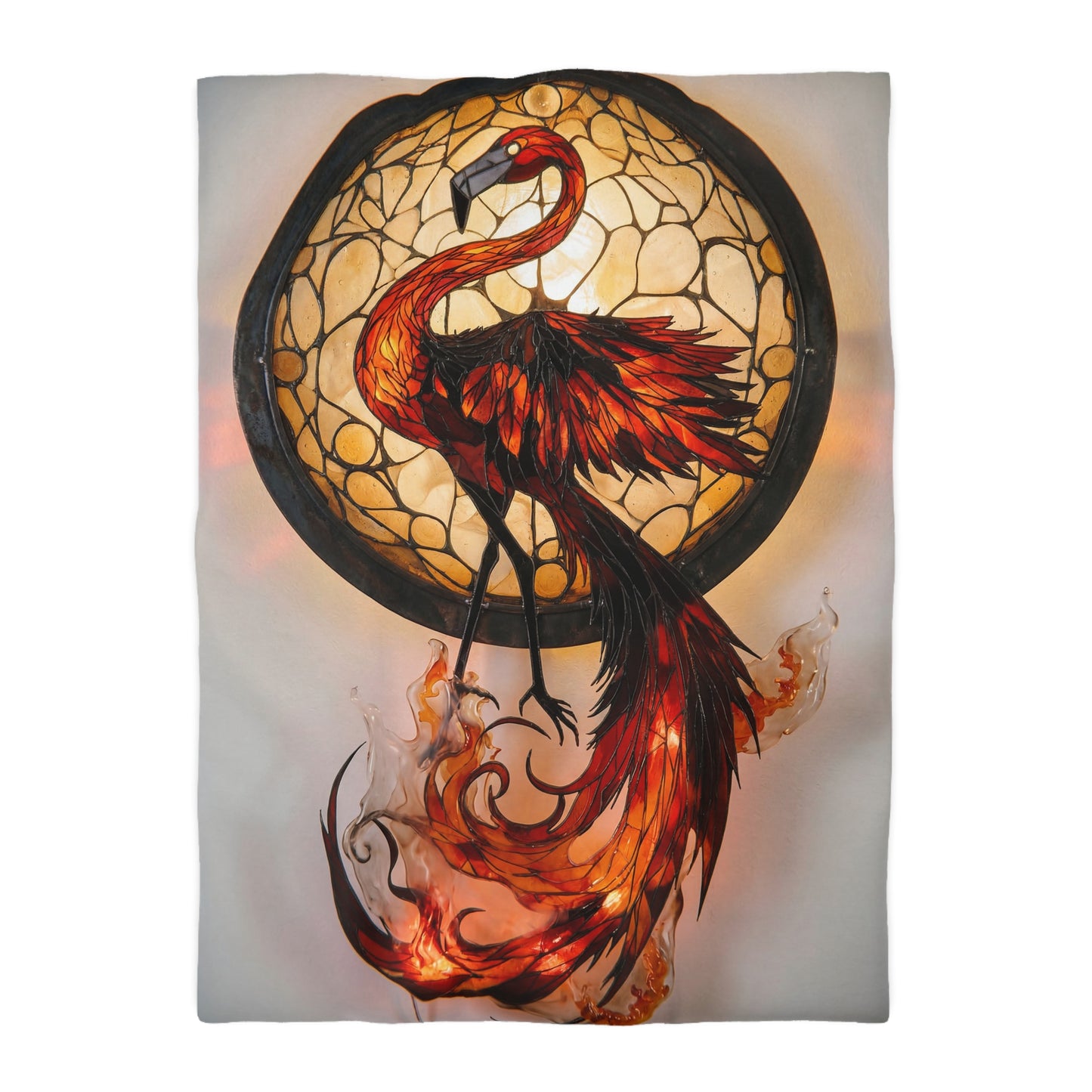 Phoenix Reborn Microfiber Duvet Cover – Amber Flame Dreamscape
