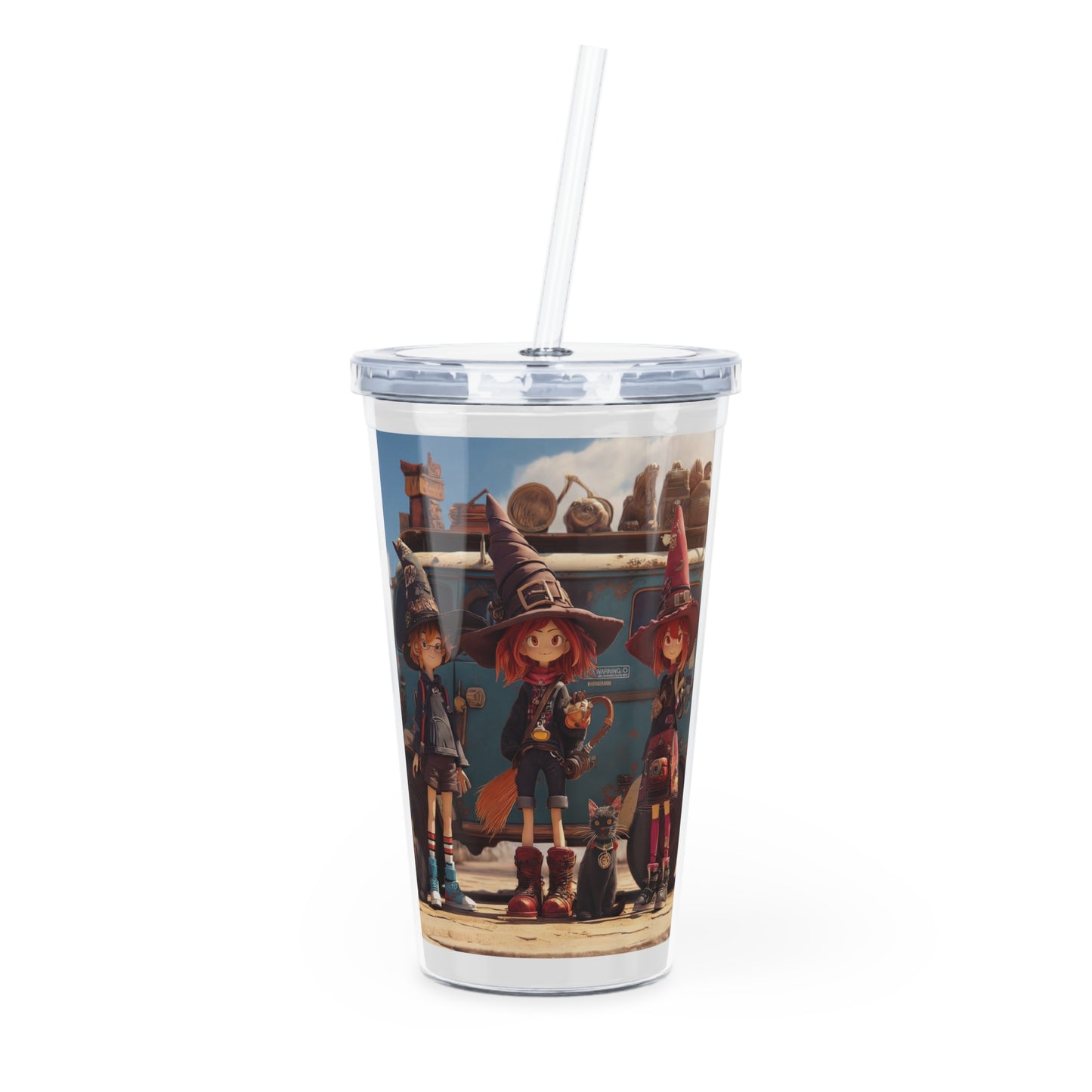 Witch Trio Roadtrip Tumbler with Straw – Dusty Desert Spellbound