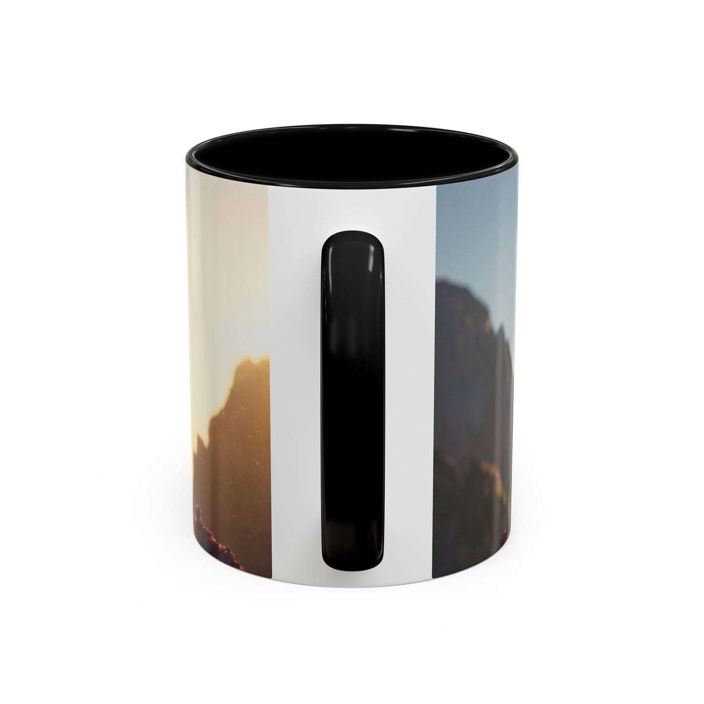 Dragon Rider at Dawn Accent Coffee Mug (11, 15oz) – Sunset Sentinel and Whispering Scale