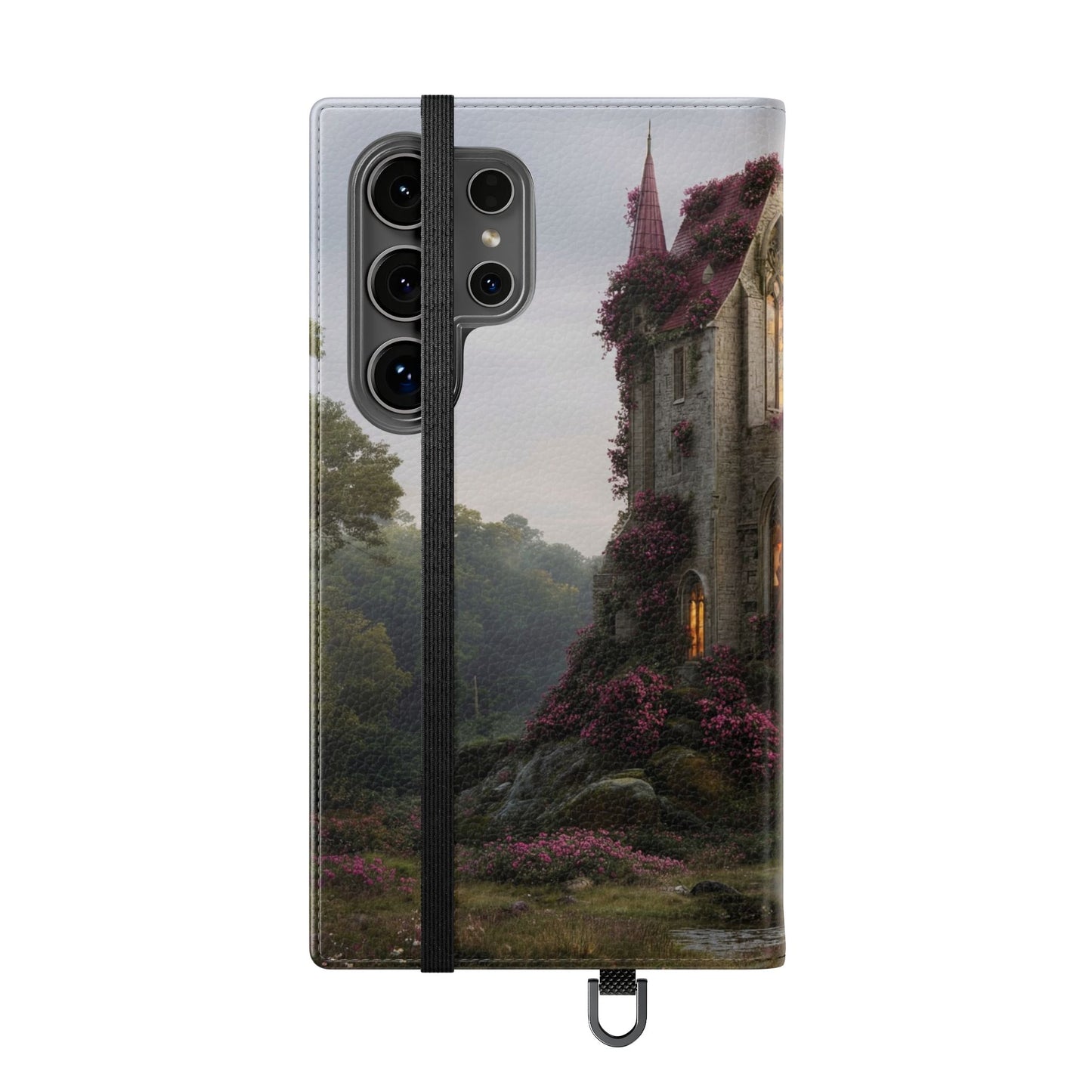 Blossom Spire Flip Cases – Pink Ivy Gothic Castle Cover