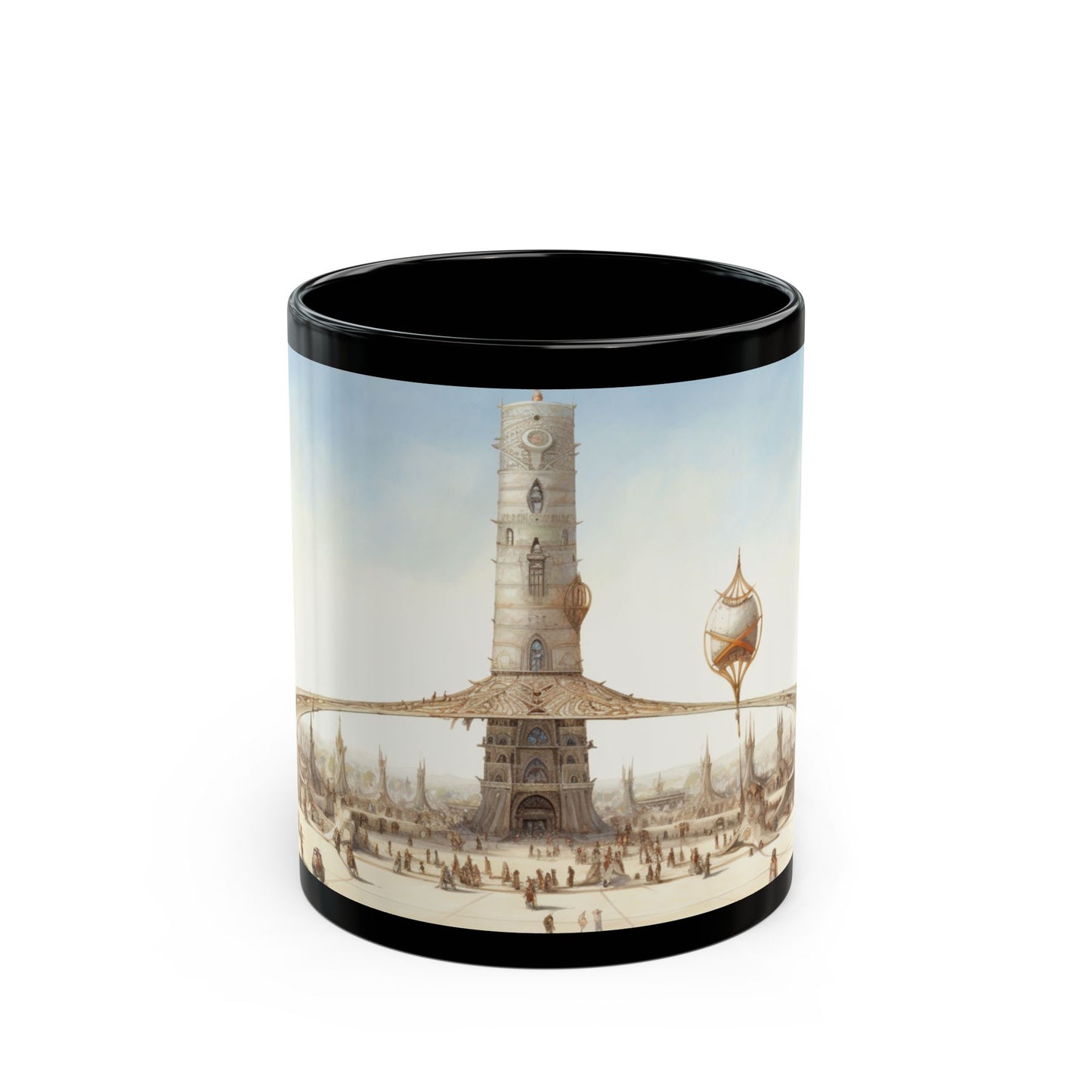 Sepia Spire Market Mug