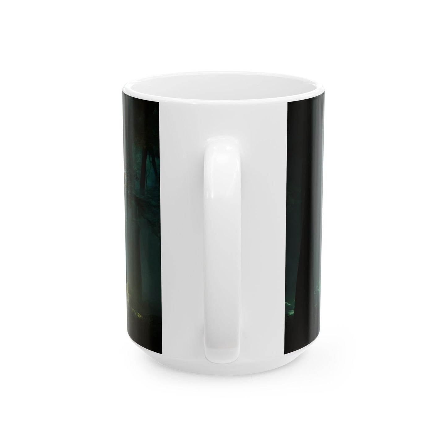 Luminescent Spiral Forest Mug – Whispers of the Ancient Grove