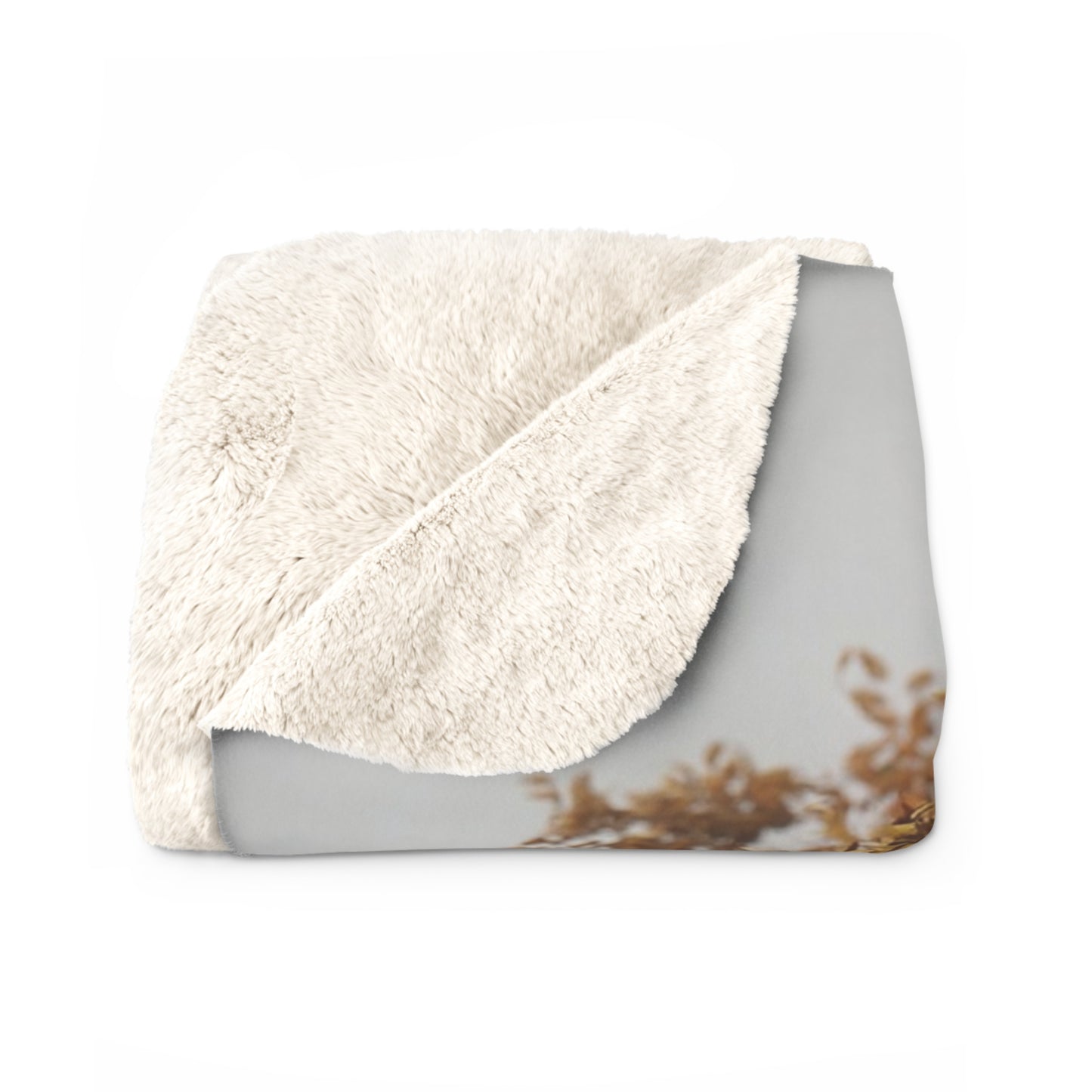 Starlit Stag Sherpa Fleece Blanket – Mossy Isle Lantern Glow