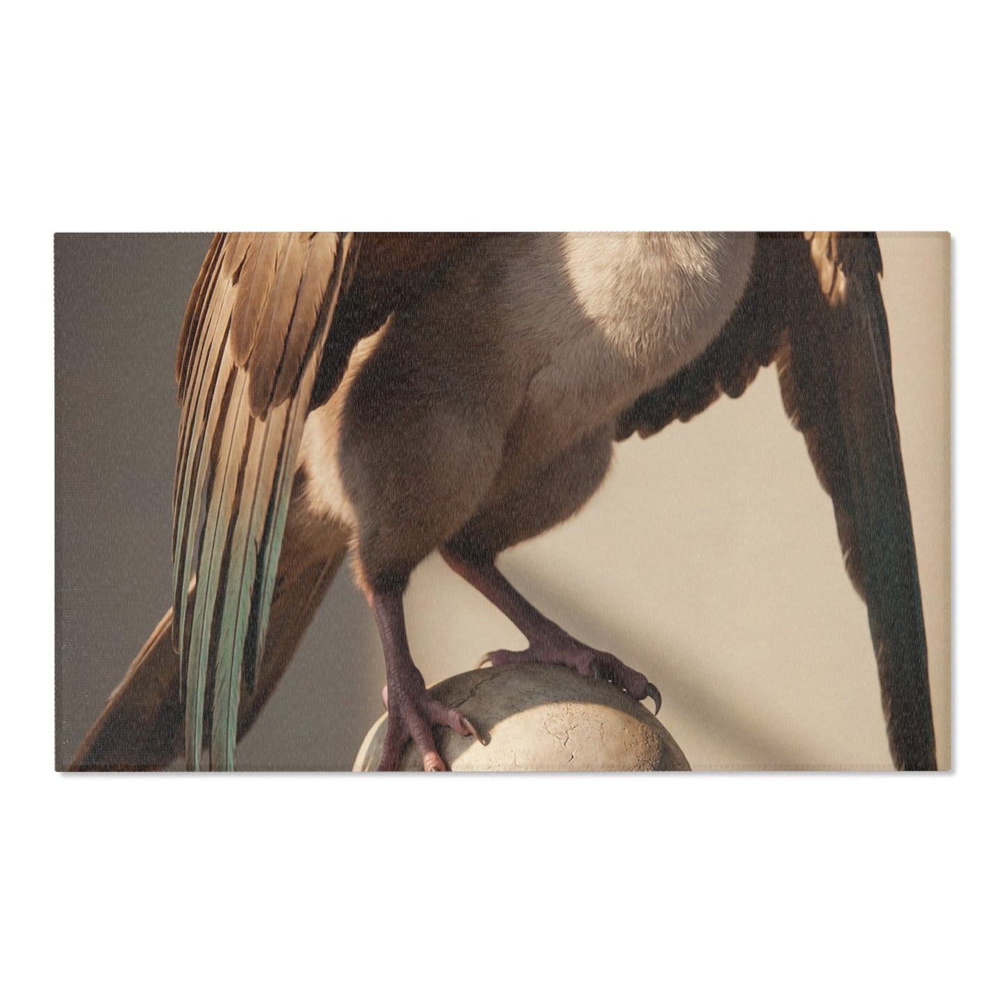 Winged Siamese Cat Area Rug – Sunlit Bone Altar Dreamscape