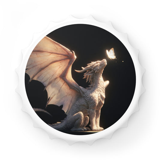 Whispering Dragon Bottle Opener – Golden Butterfly Moment