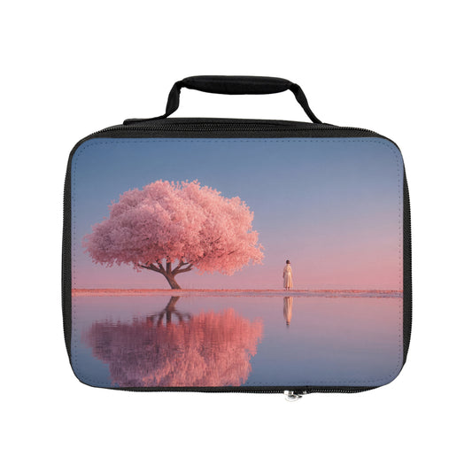 Pink Sakura Tree Lunch Bag – Whispers of Twilight Reflection