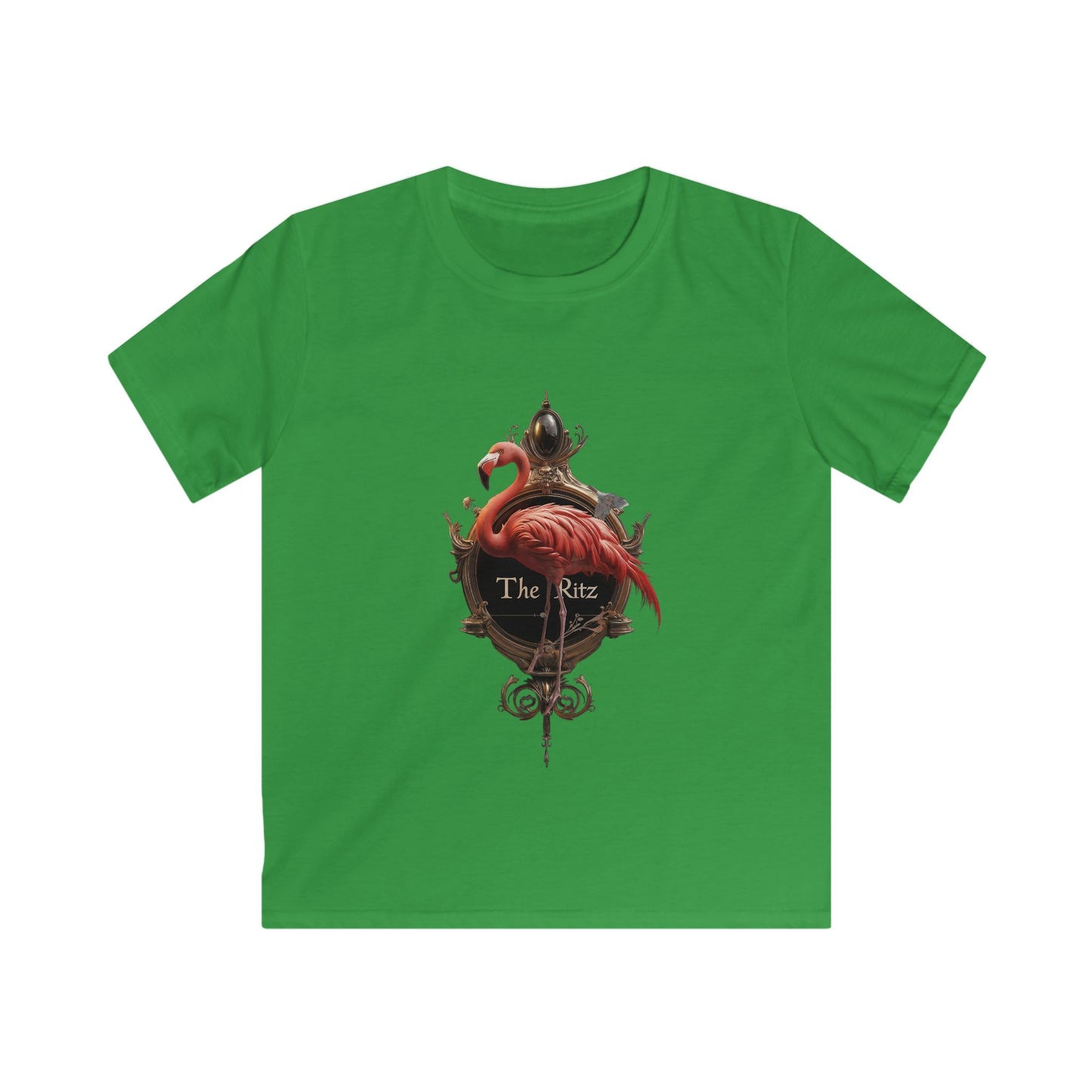 Flamingo Palace Kids Softstyle Tee – The Ritz Royal Crest