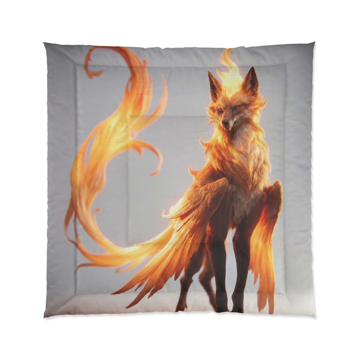 Phoenix Fox Comforter – Radiant Ember Guardian