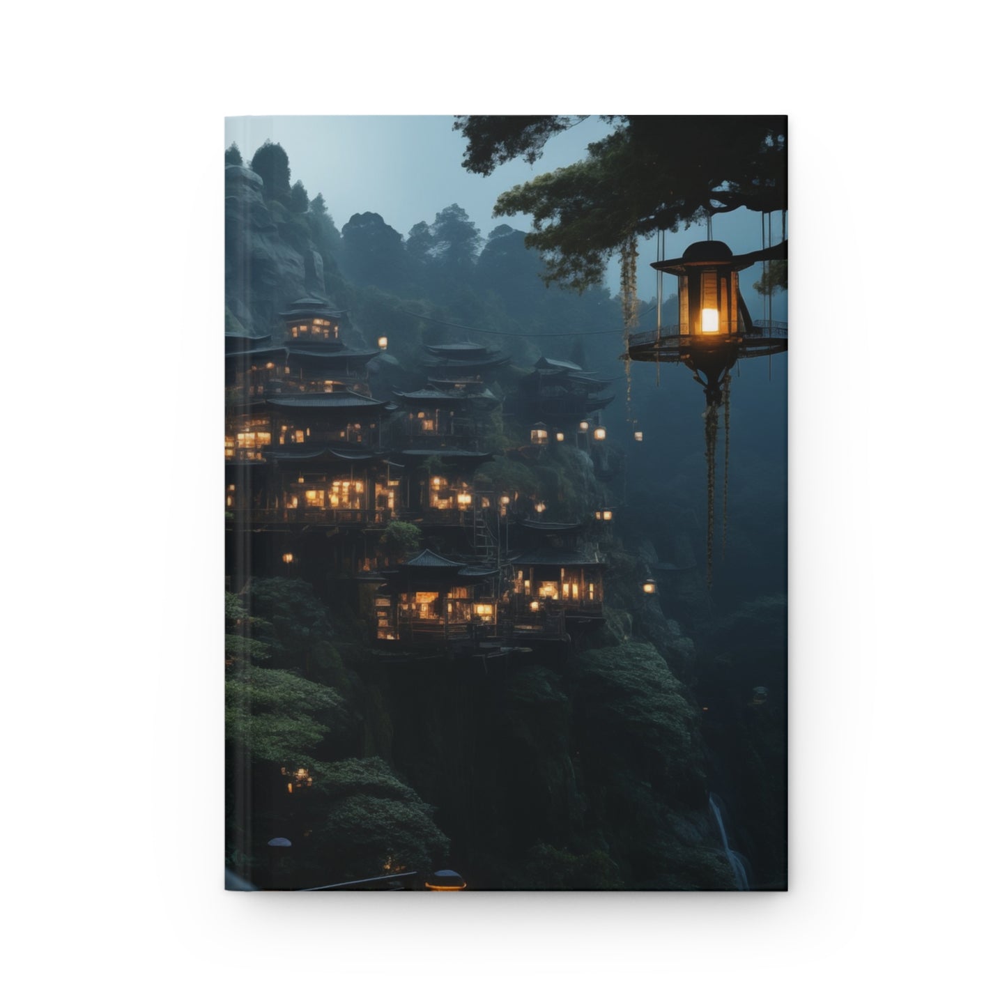 Mountain Monastery Lantern Journal – Twilight Cliffside Sanctuary