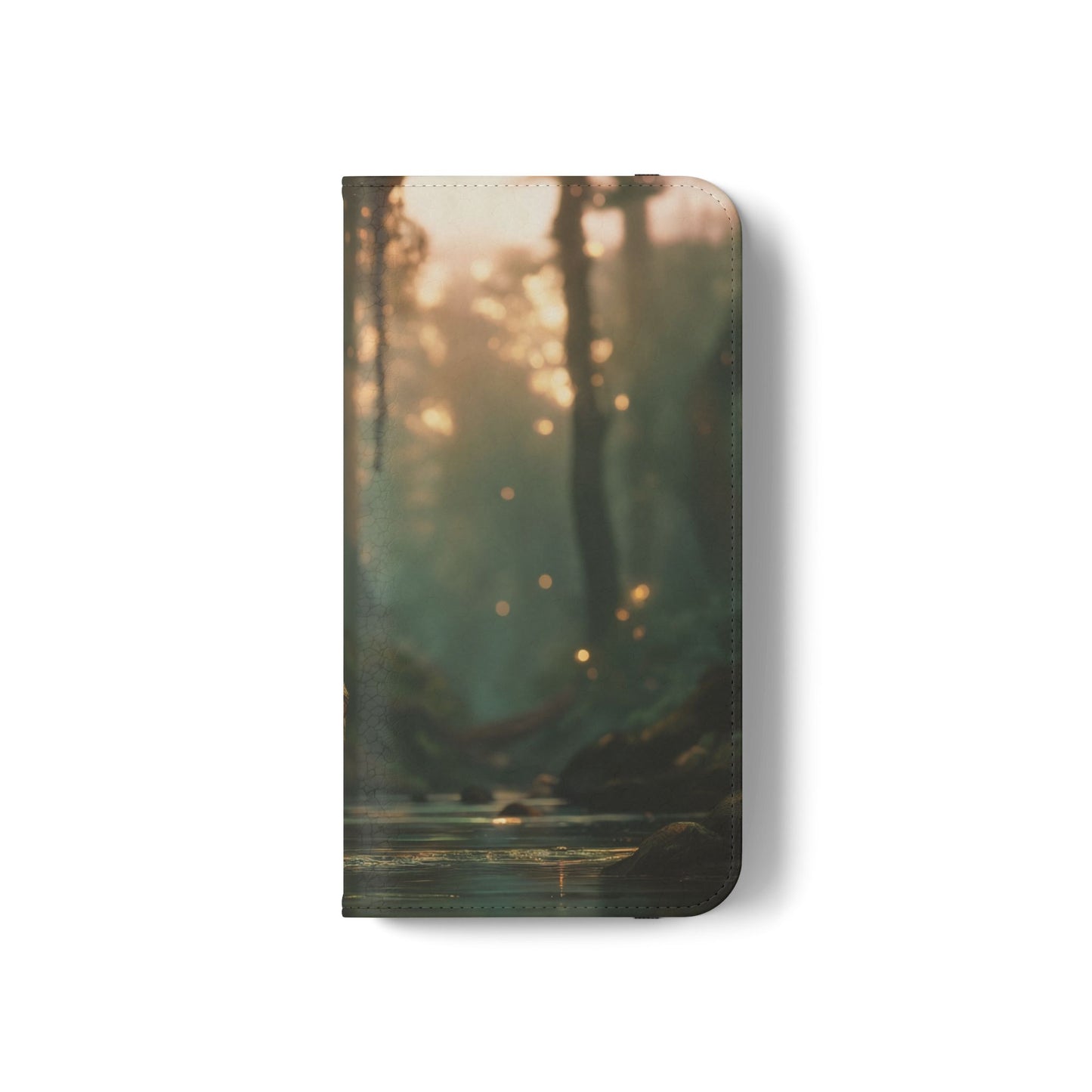 Mossy Bank Fairy Flip Cases – Golden Hour Sentinel Portrait