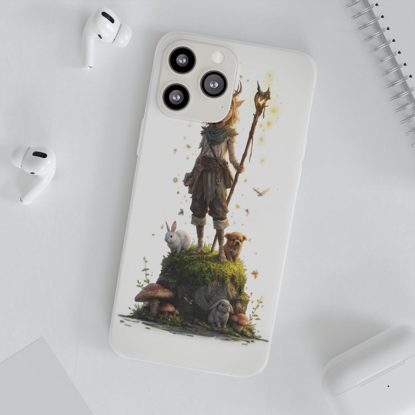 Forest Sentinel Flexi Cases – Luminescent Deerhorn Guardian