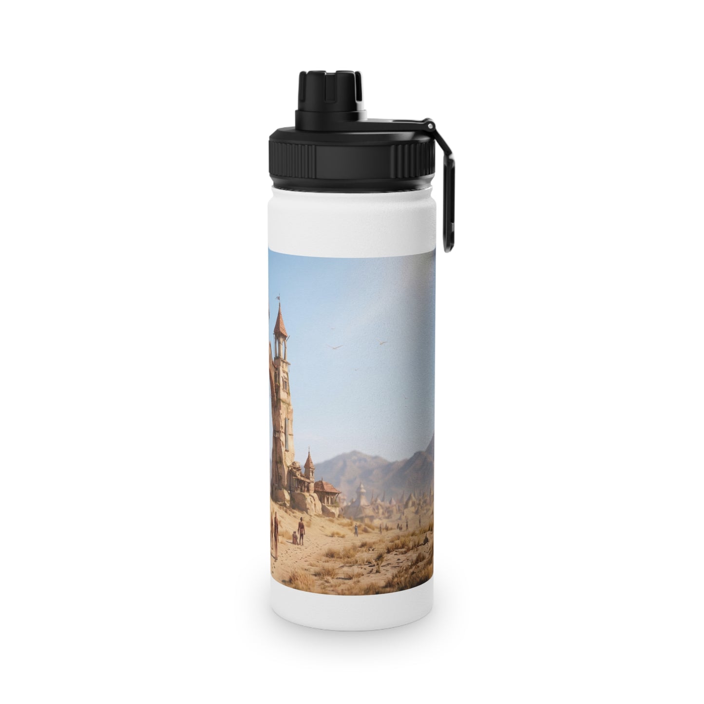 Desert Citadel Water Bottle – Sun-Kissed Oasis Gateway