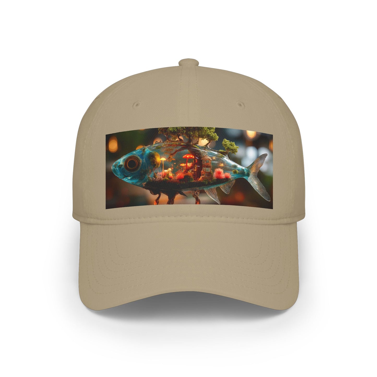 Forest Within Fish Low Profile Baseball Cap – Bioluminescent Underwater Sanctuary