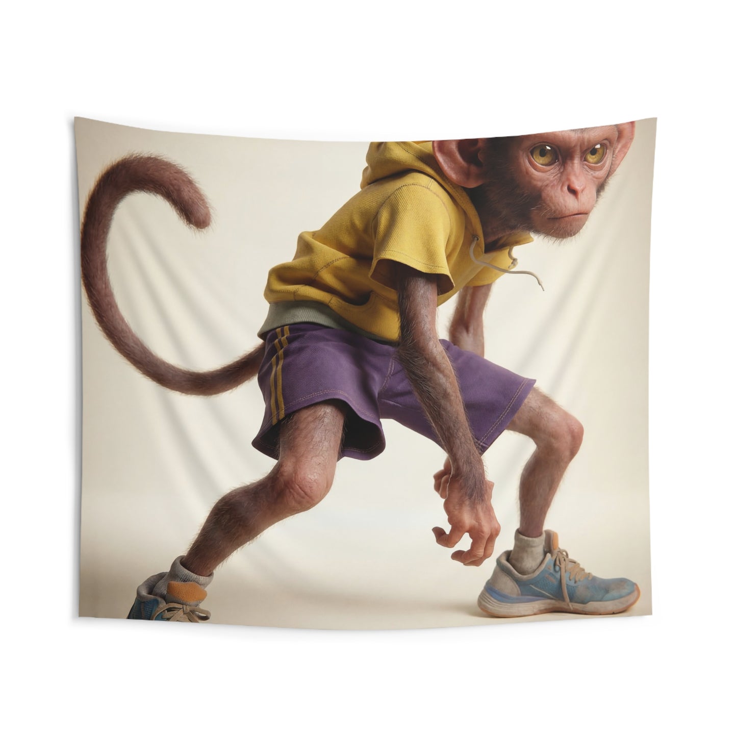 Athletic Monkey Indoor Wall Tapestries – Ready to Sprint Through Your Space