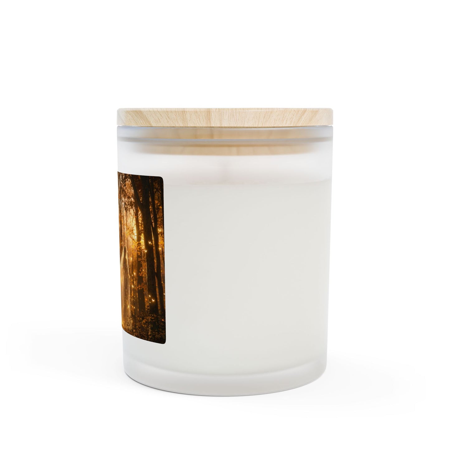 Enchanted Forest Veil Candle – Golden Twilight Guardian