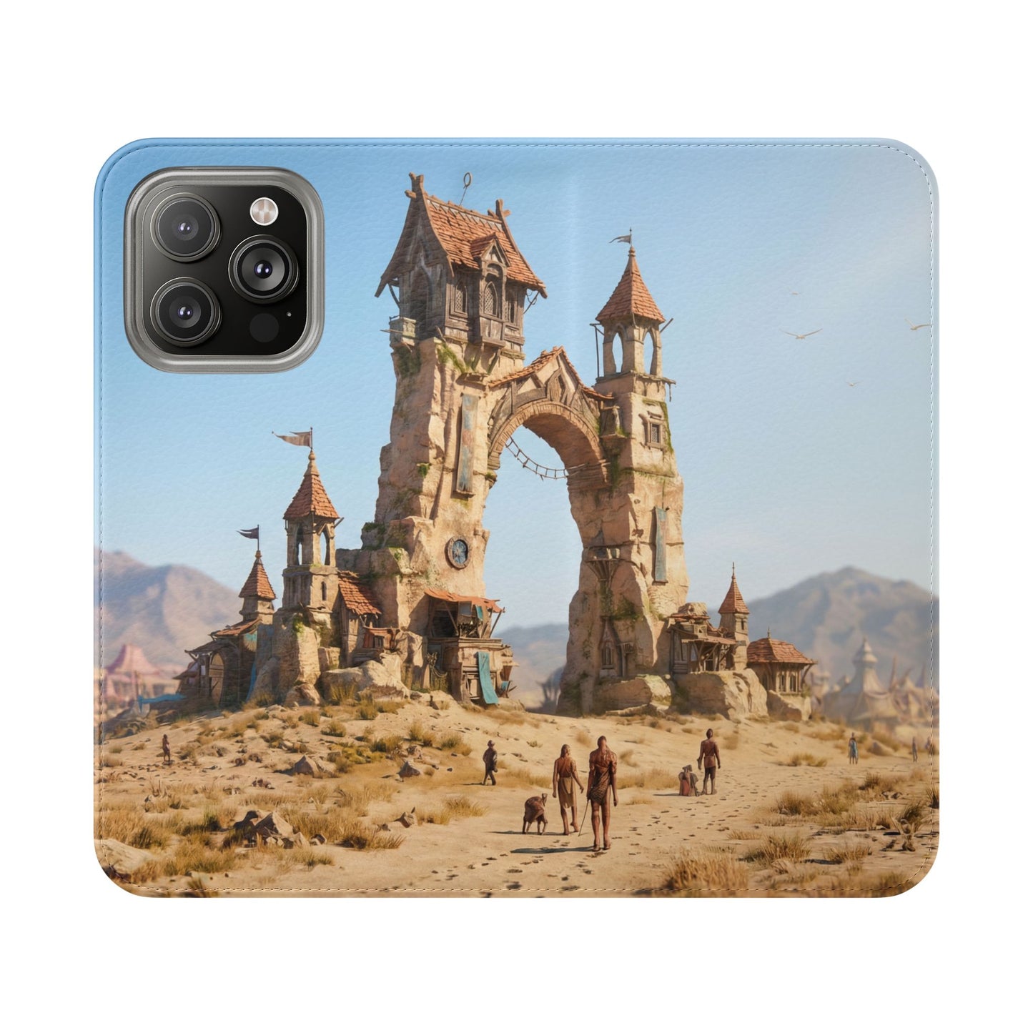 Desert Sentinel Gate Flip Cases – Weathered Archway Journey