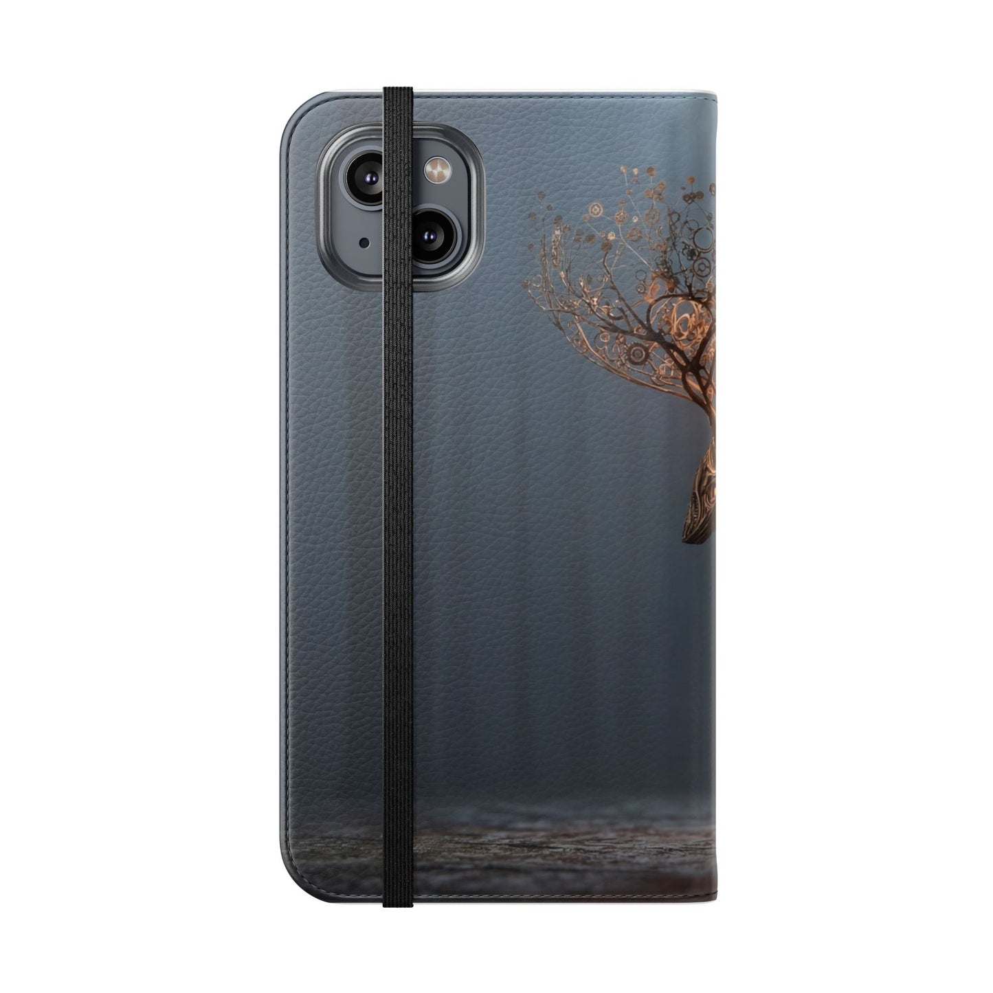 Mechanical Deer Flip Cases – Gears and Twilight Forest Guardian