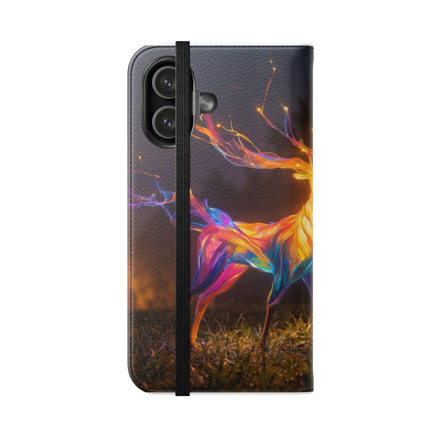 Ethereal Deer Flip Cases – Luminous Spirit Portrait