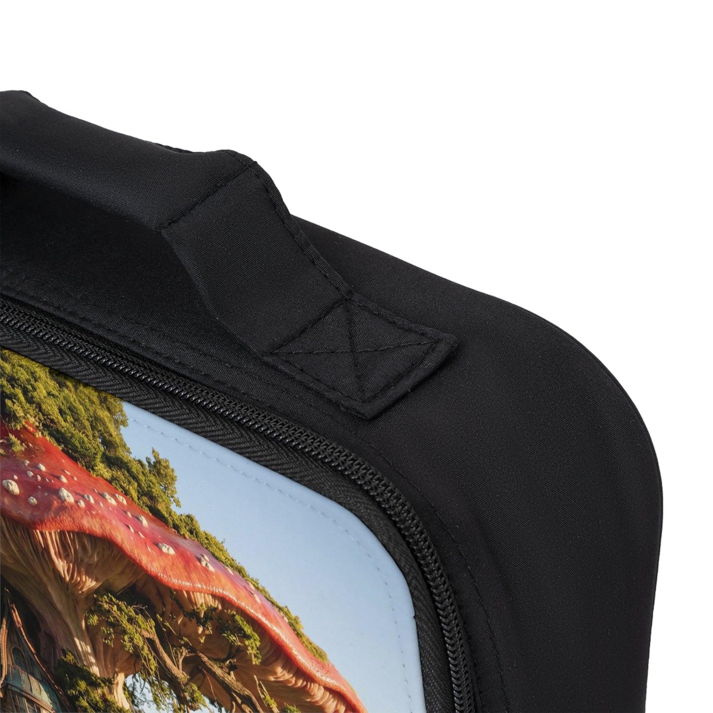Mushroom Cottage Lunch Bag – Whimsical Forest Home for Your Midday Escape