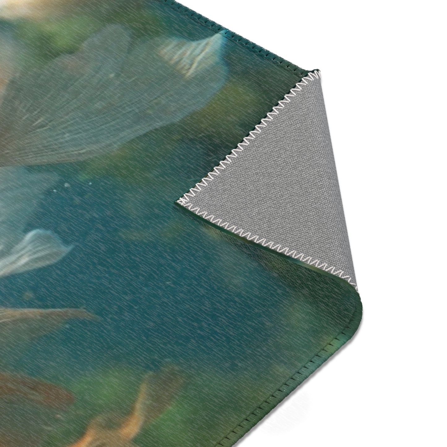 Golden Comet School Rug – Liquid Light Beneath the Water