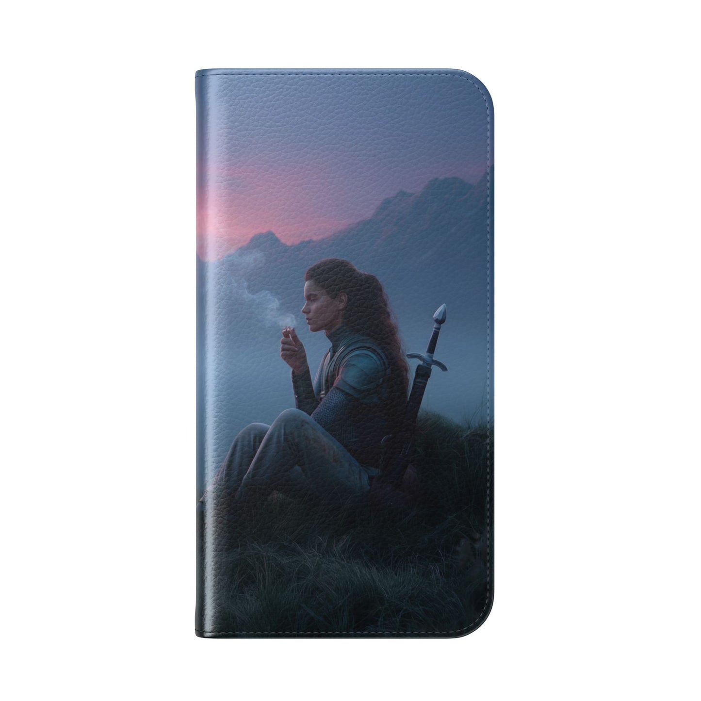Silent Guardian Flip Cases – Misty Dawn Warrior and Dragon Companion