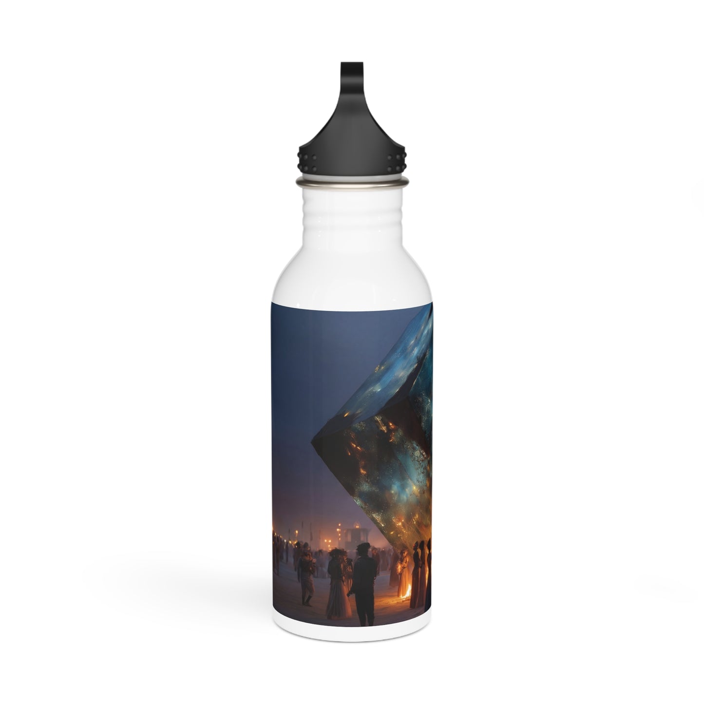 Celestial Cube Water Bottle – Portal to the Starlit Void