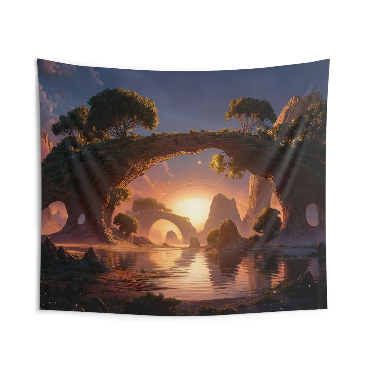 Whispering Archway Tapestries – Sunset Over Stone Canyons