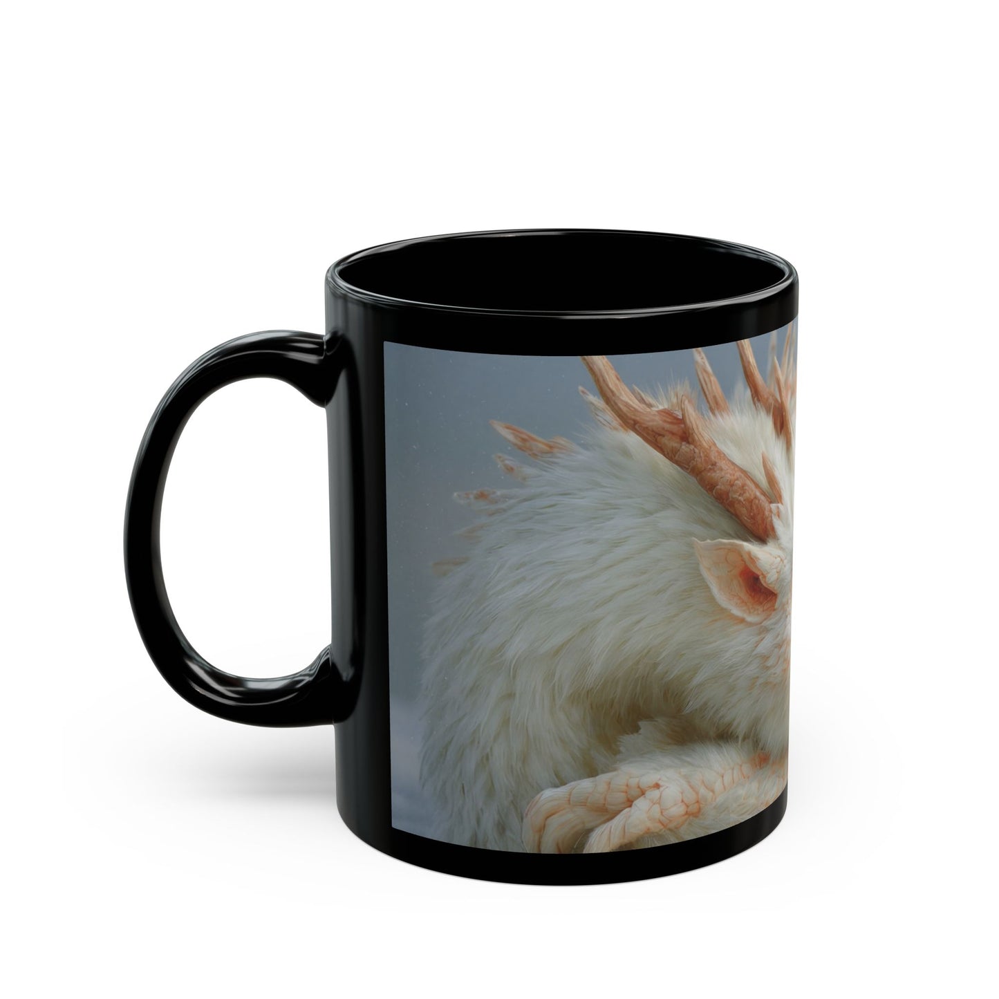 Child and White Dragon Mug – Snowbound Sanctuary Dreamscape
