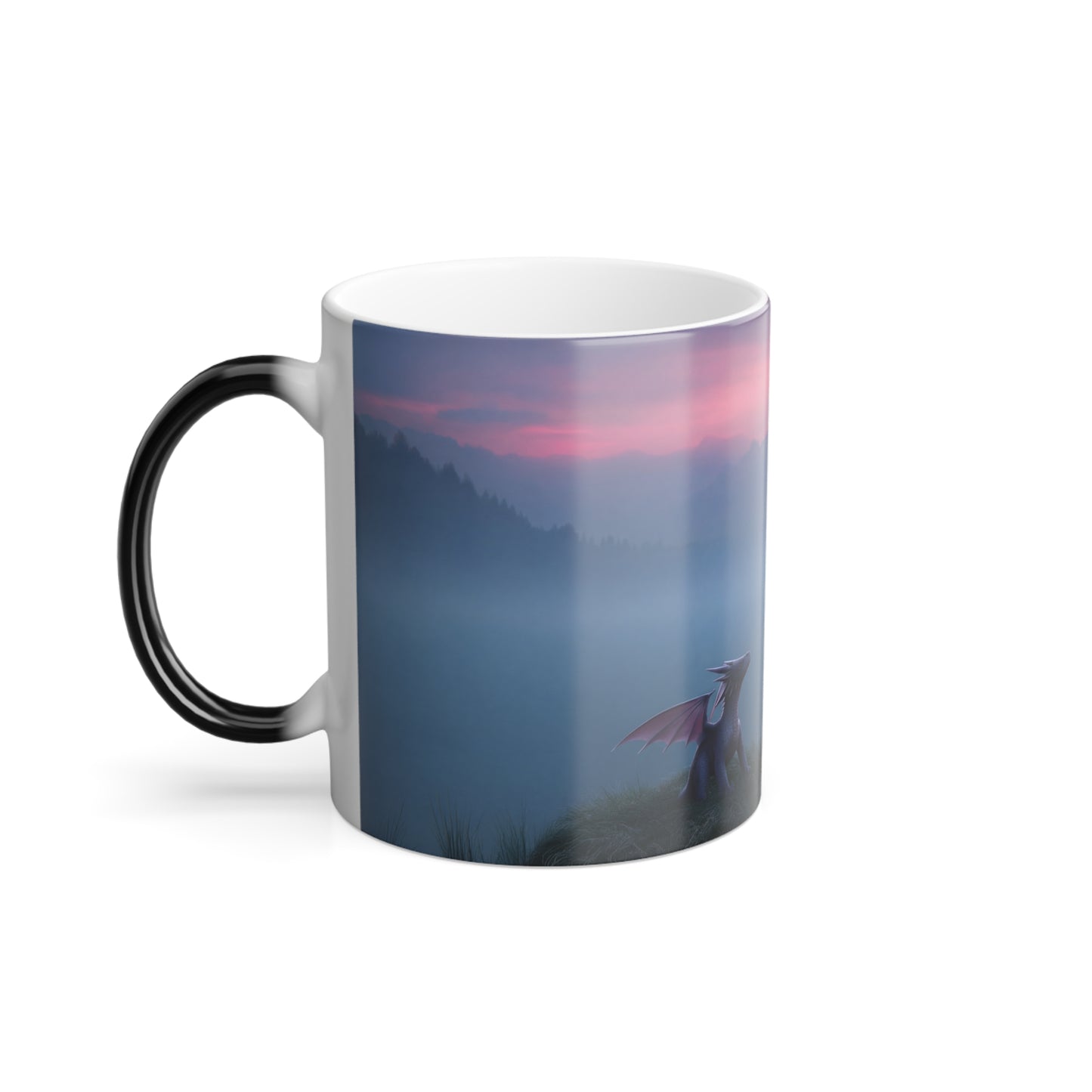 Misty Peak Guardian Mug – Dragon Companion Coffee Cup