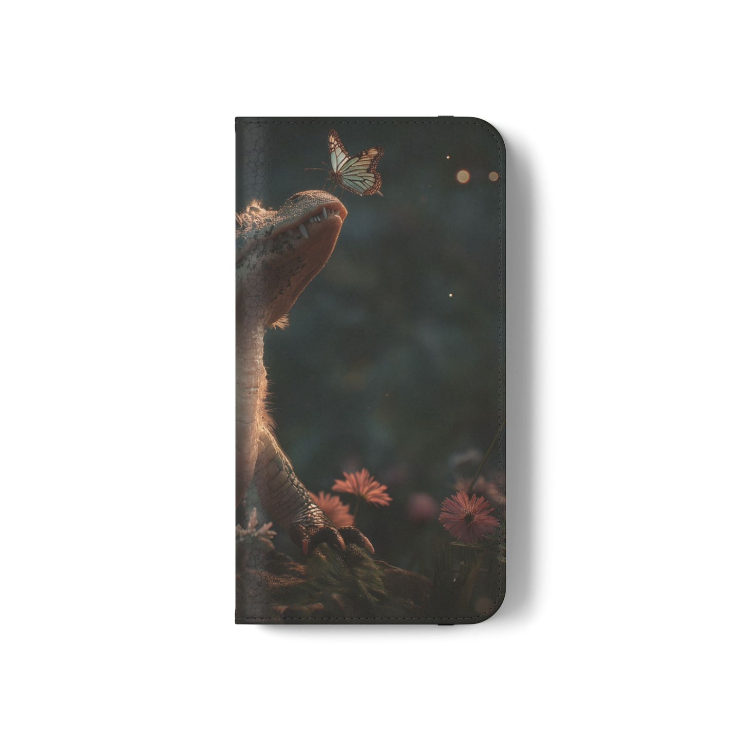 Crocodile Butterfly Flip Cases – Tender Guardian with Moth Companion