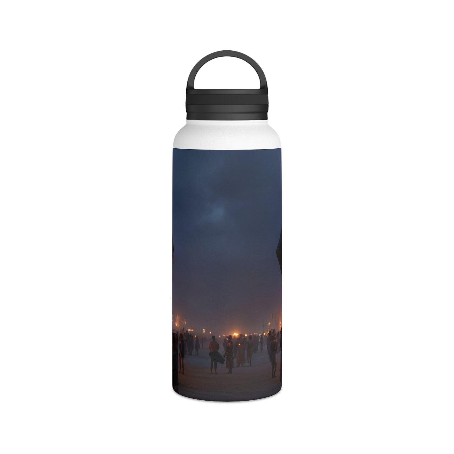 Celestial Cube Water Bottle – Handle Lid – Gateway to a Starlit Ceremony