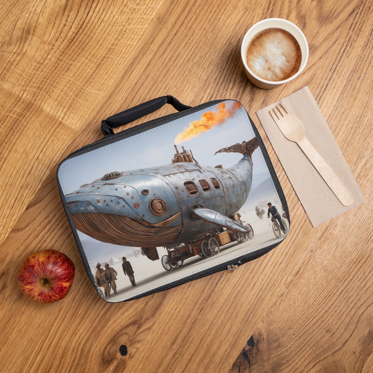 Steel Leviathan Lunch Bag – Steam-Powered Whalesong in the Dust