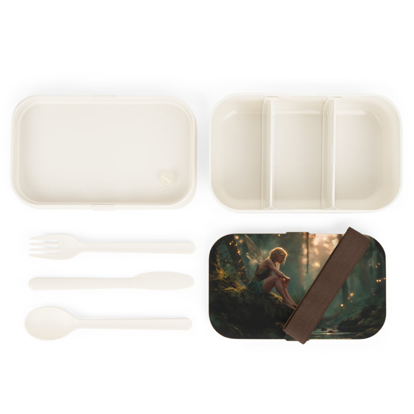 Moss-Clad Forest Fairy Bento Box – Sunlit Grove Dusk Scene