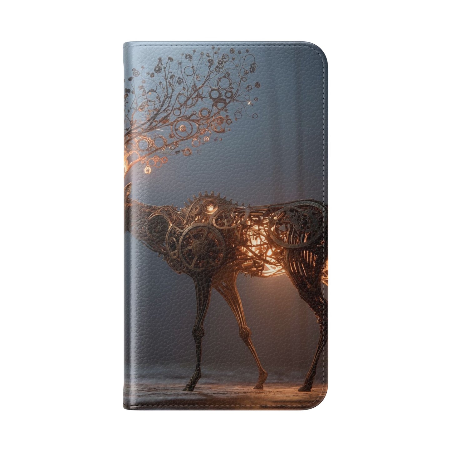 Mechanical Deer Flip Cases – Gears and Twilight Forest Guardian
