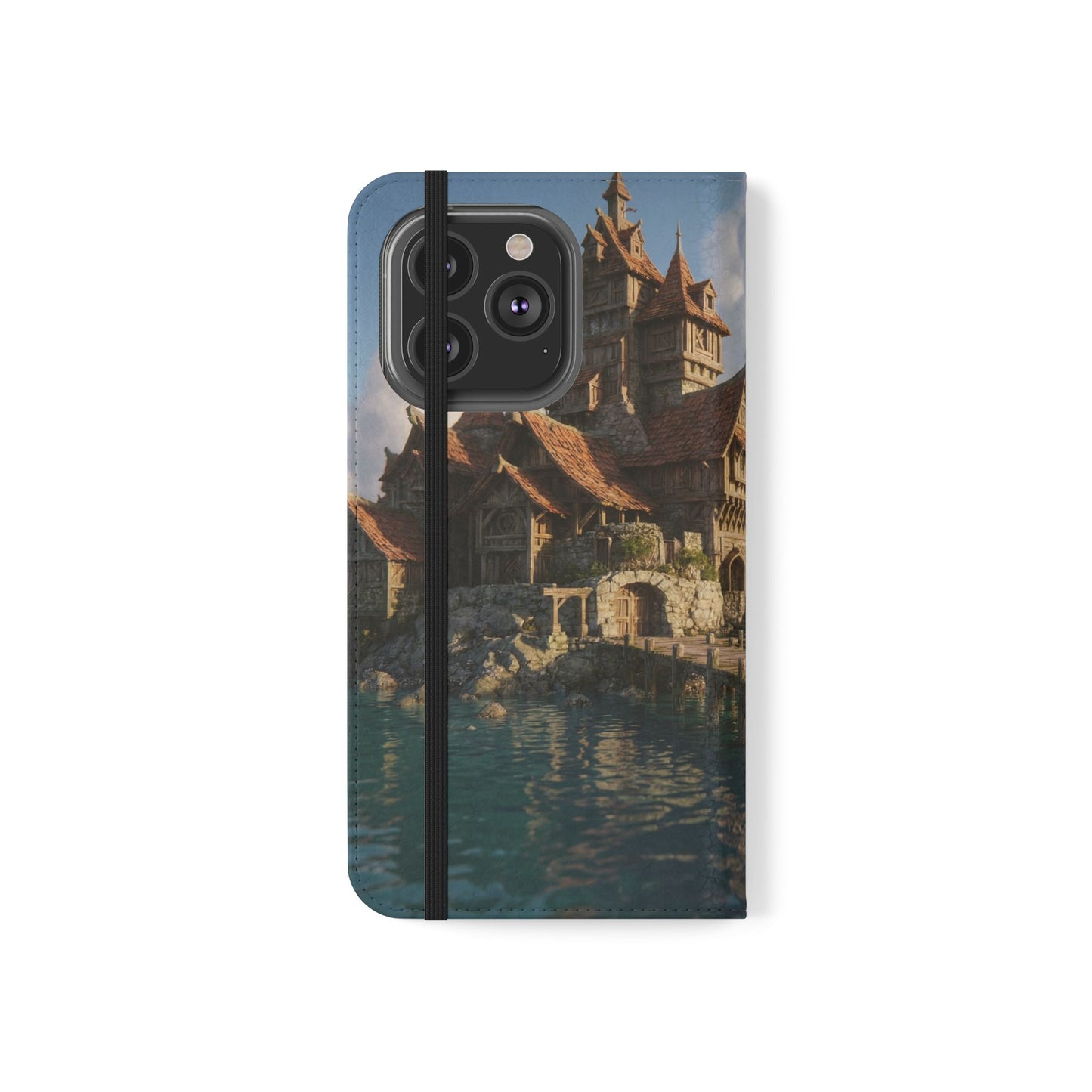 Cobblestone Harbor Flip Cases – Timber Town Seaside Walkway