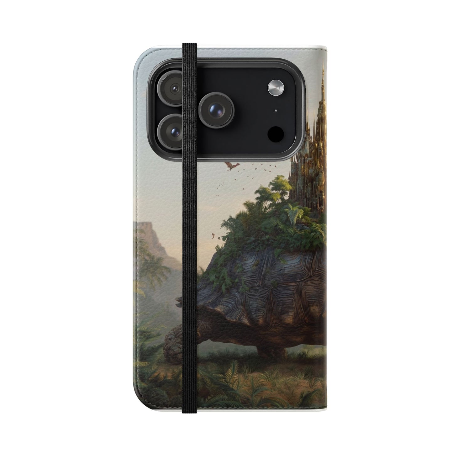 Castle Turtle Flip Cases – Golden Spire Jungle Guardian