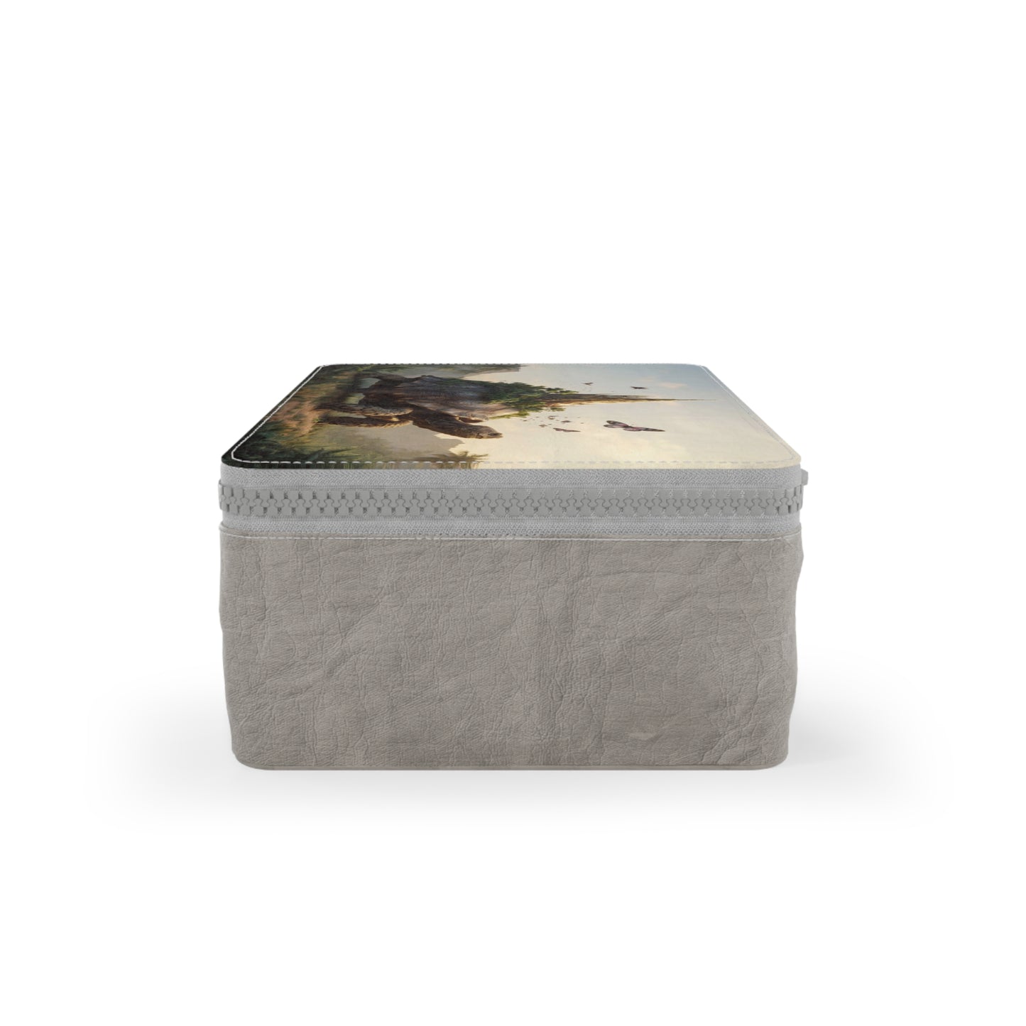 Castle on Tortoise Paper Lunch Bag – Sunset Sanctuary for Tiny Treasures