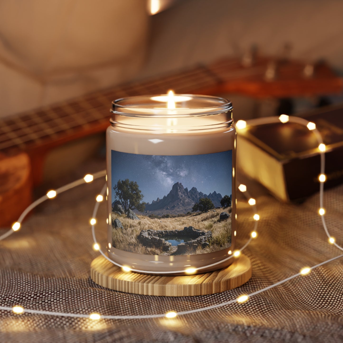 Celestial Well Scented Soy Candles with White Lid, 9oz – Starlit Mountain Sanctuary