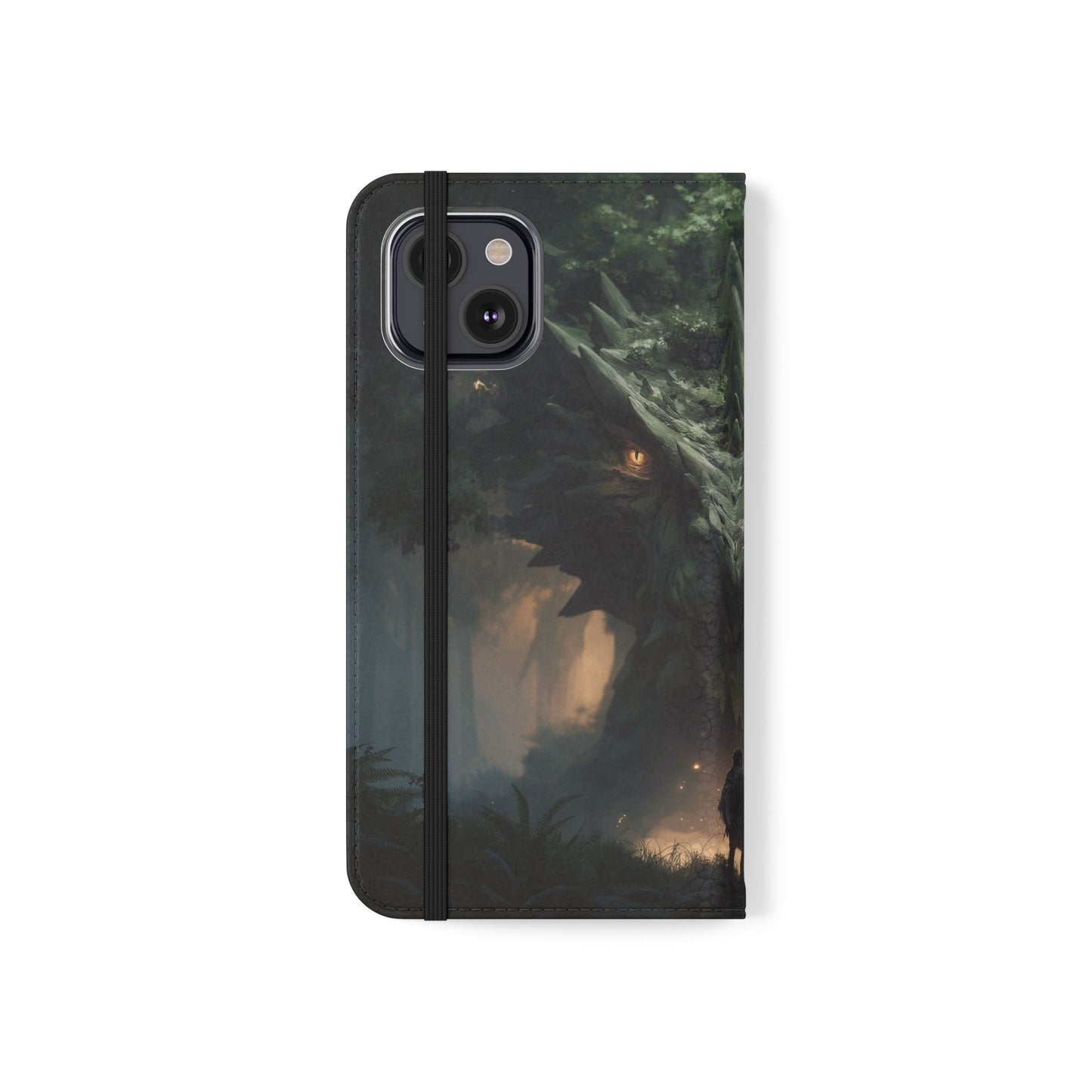 Guardian Beast Flip Cases – Moss-Clad Titan Facing the Wanderer