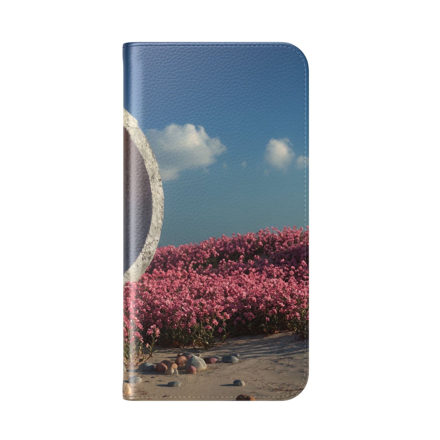 Stone Circle Flip Cases – Pink Flower Field Monument