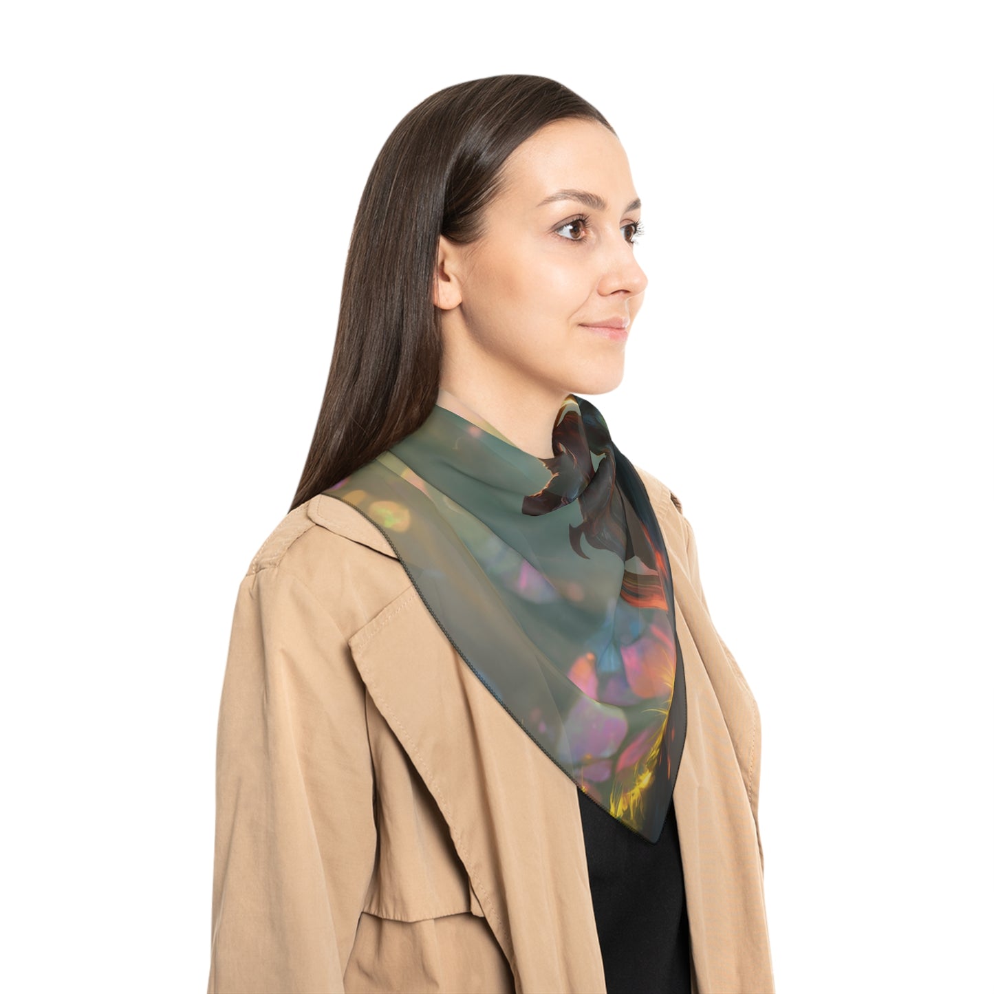 Sunbeam Sentinel Poly Scarf – Crystal Forest Quietude