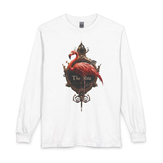 Royal Flamingo Gilded Frame Tee – The Ritz Velvet Elegance