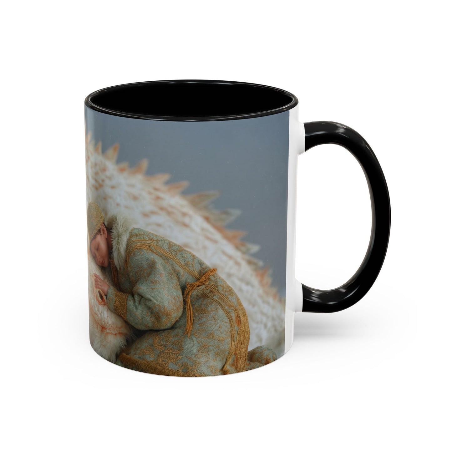 Sleeping Dragon Accent Coffee Mug (11, 15oz) – Frosty Snowdrift Lullaby