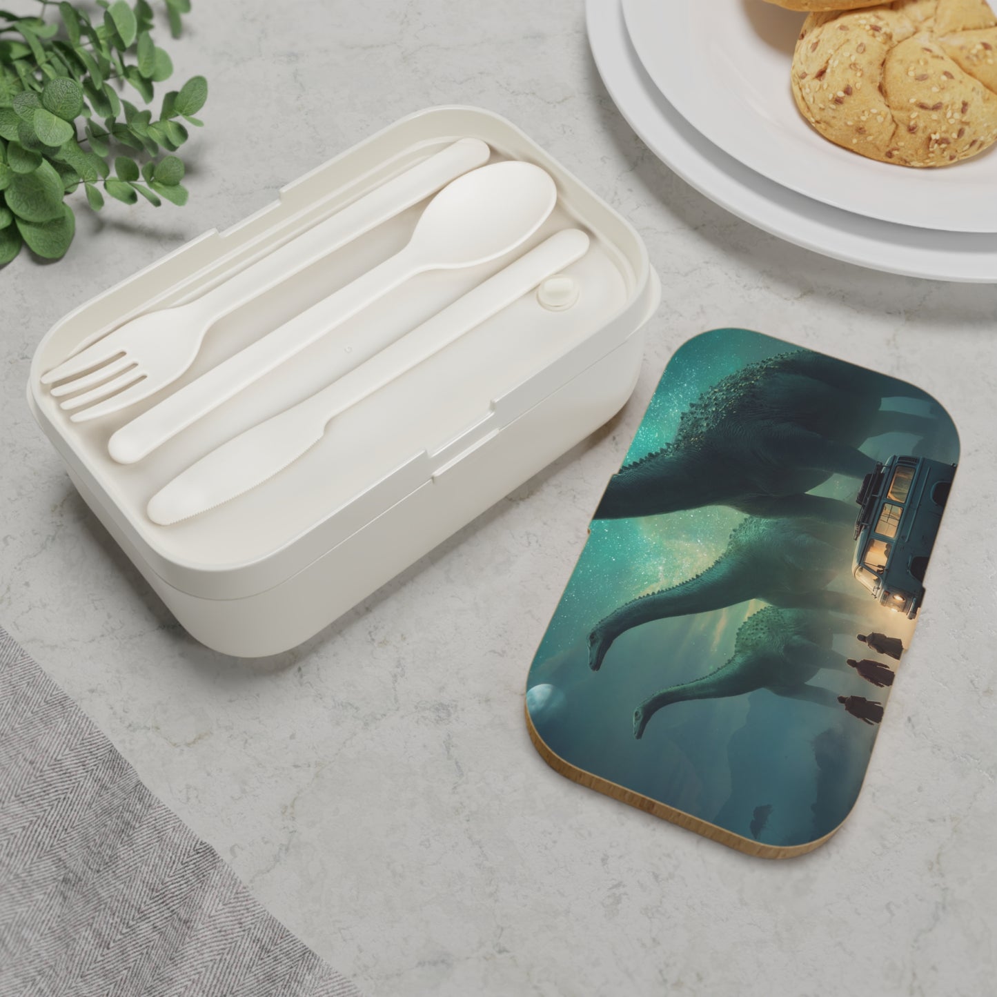 Dinosaur Encounter Bento Lunch Box – Starlit Safari Adventure