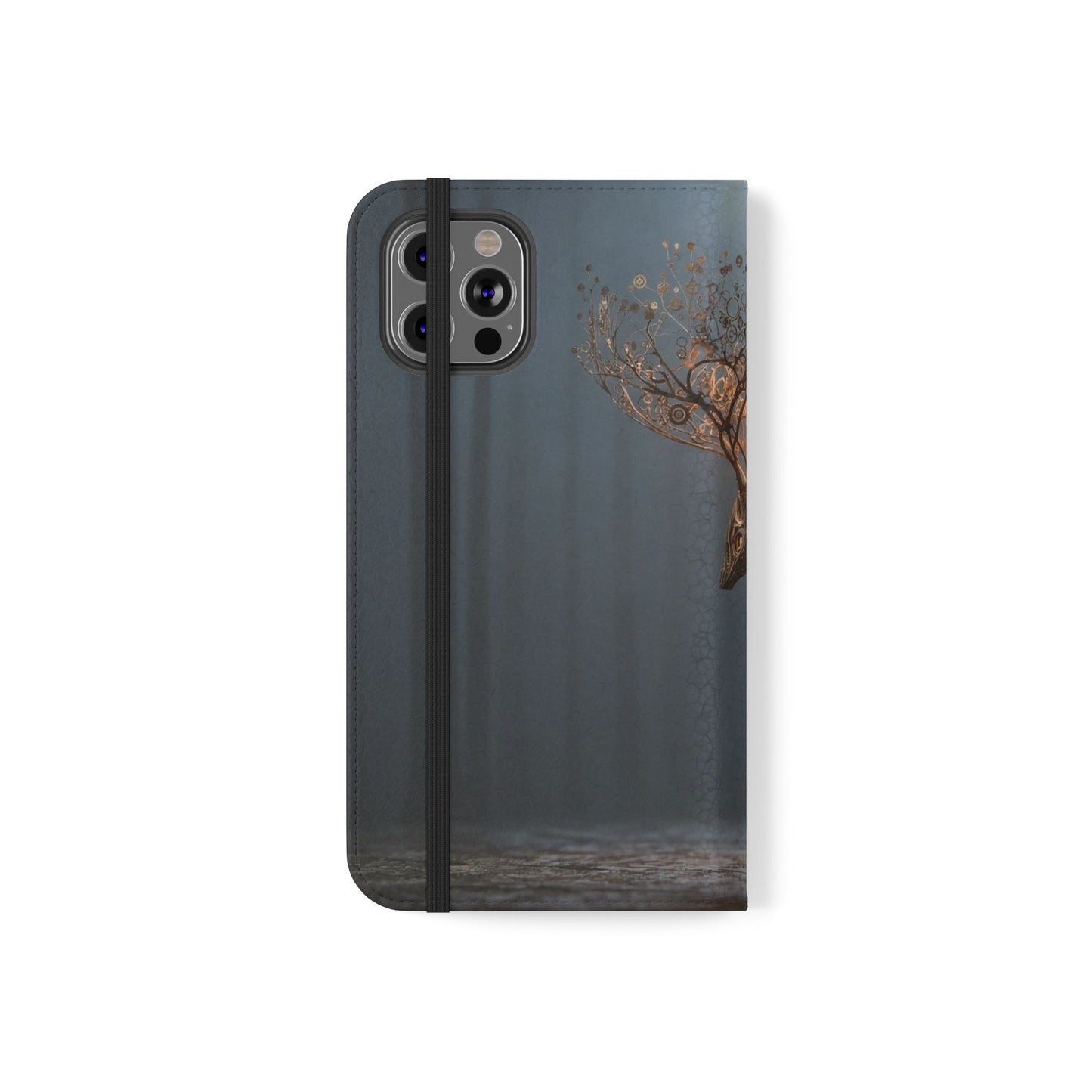 Mechanical Deer Flip Cases – Gears and Twilight Forest Guardian