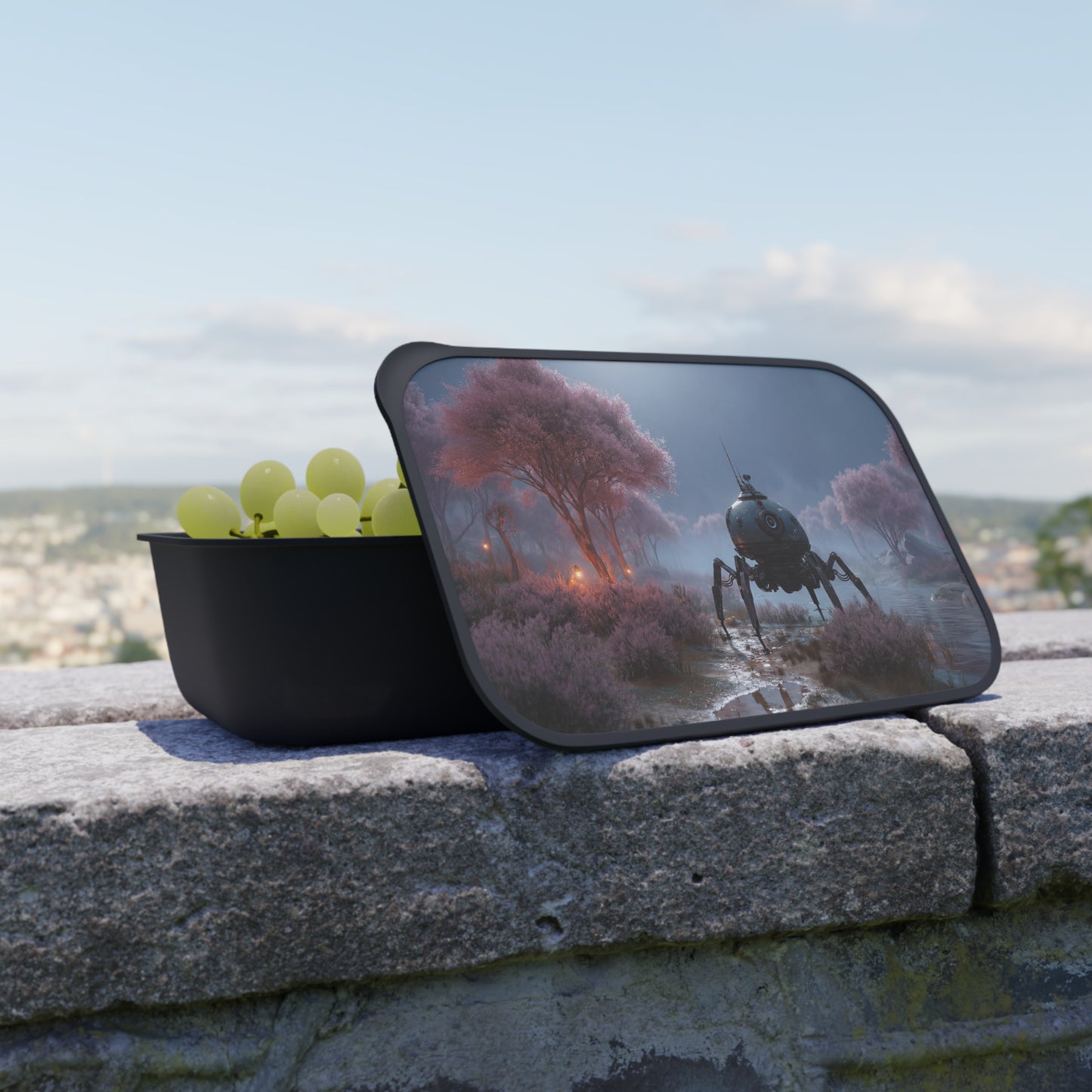 Sentient Probe PLA Bento Box with Band and Utensils – Twilight Bloom Encounter